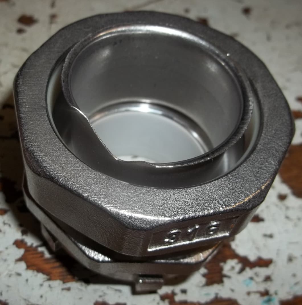 CALBRITE 1-1/2" SS316 FLEX CONNECTOR MALE STRAIGHT S61500FCS0 (BIN177) 2