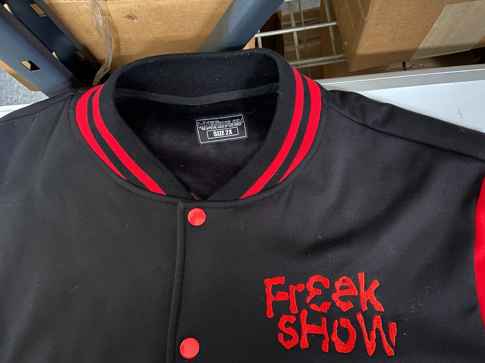 RARE RED BLACK NEW TWIZTID FREEK SHOW BUTTON  UP JACKET MNE 2XL 2