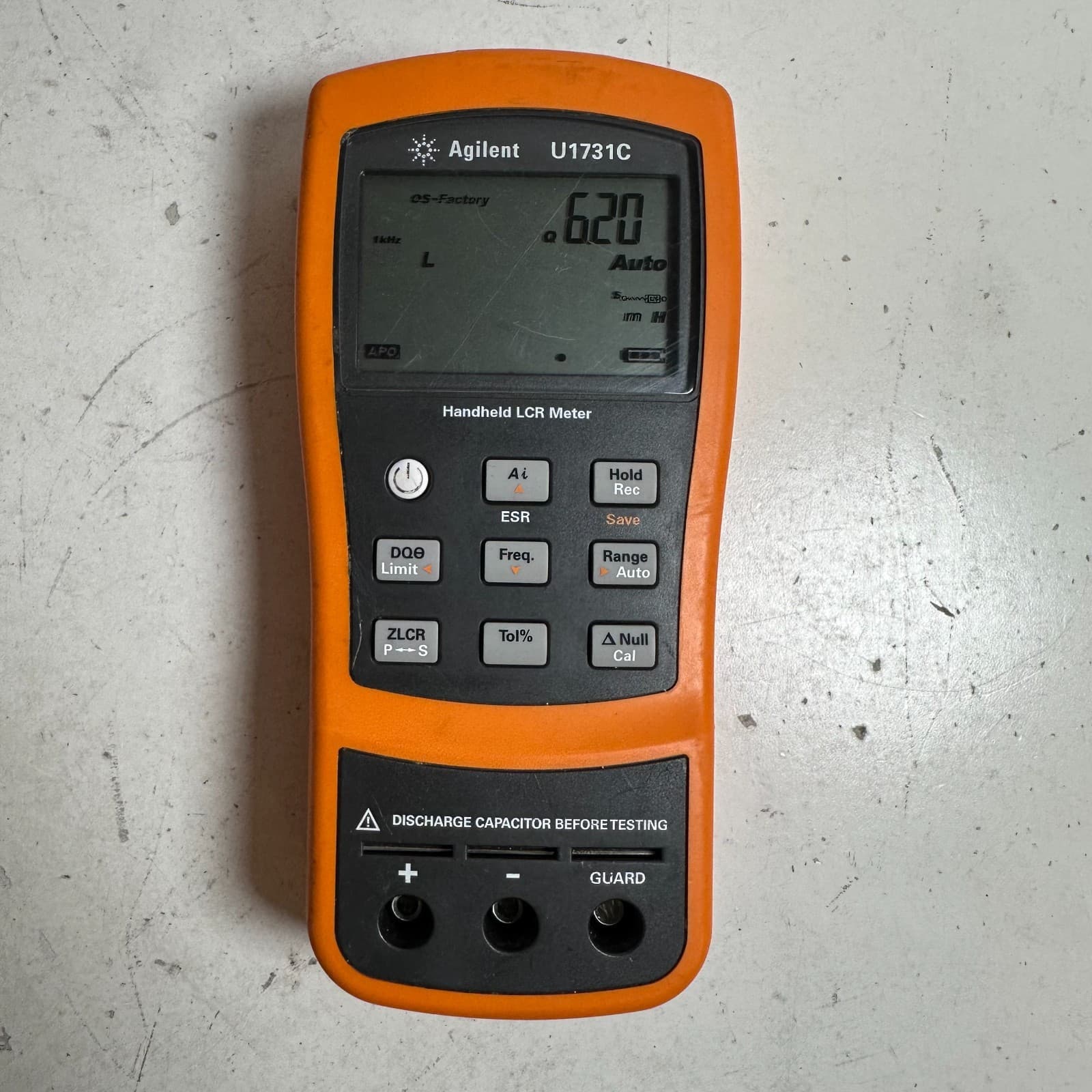 Agilent Technologies U1731C 20000 Counts Dual Display Handheld LCR Meter