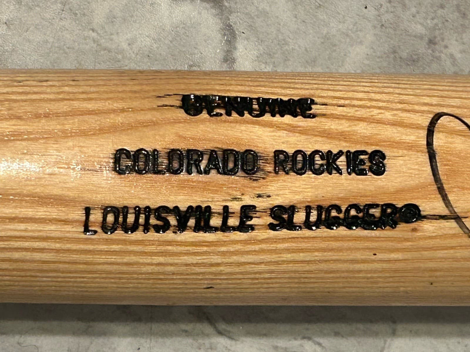 Larry Walker Signed Colorado Rockies 125 Louisville Slugger 34in Baseball Bat 5