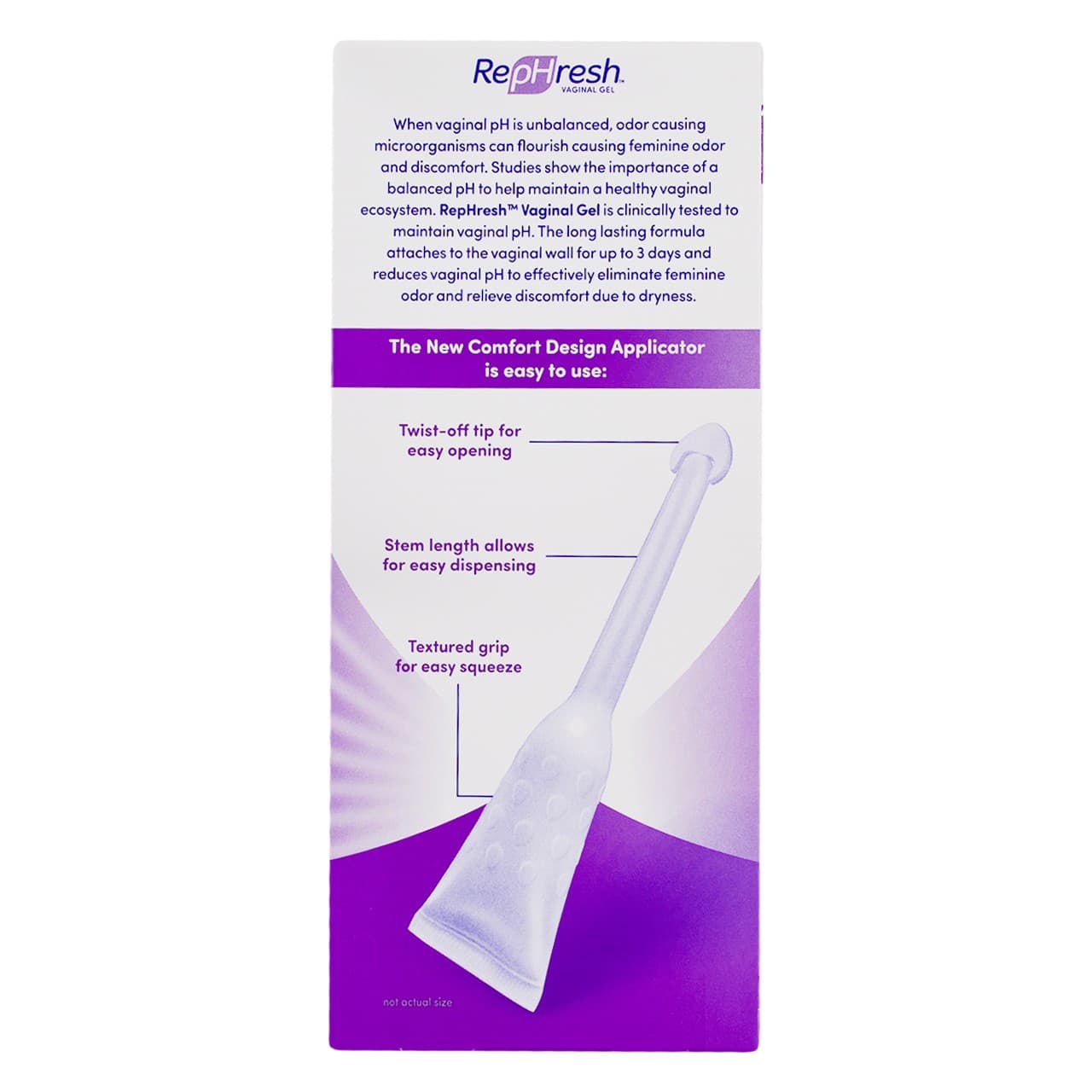 2 Pack RepHresh Odor Eliminating Vaginal Gel, 0.07 oz, 4 Ct 3