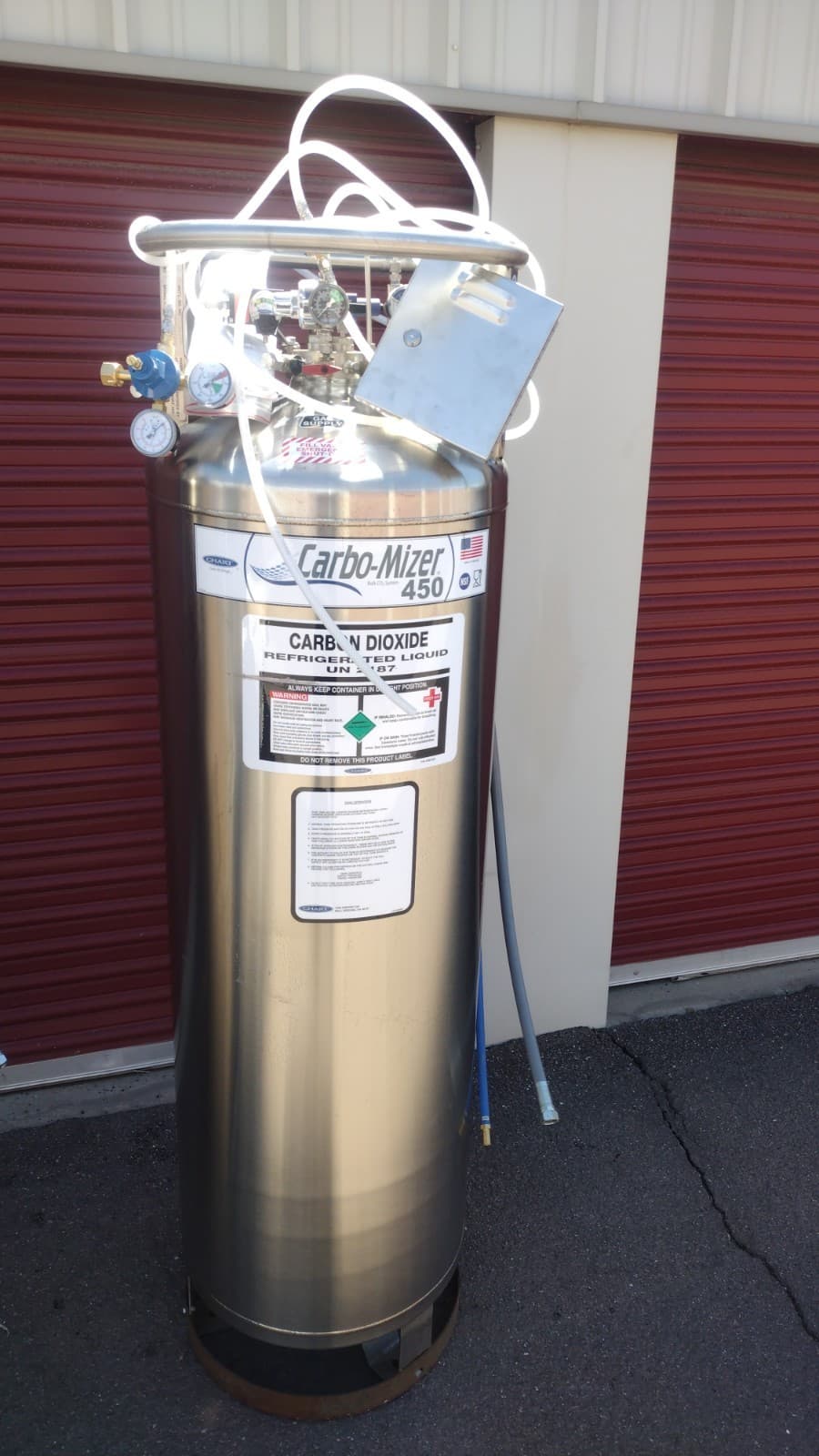 Carbo-Mizer 450 Bulk Co2 Liquid Tank Soda/Draft Beer Carbonation System