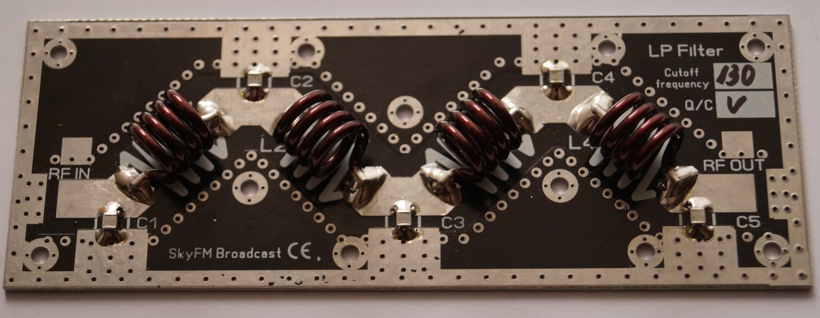 0-1000W 88-108MHz 9 pole Low pass filter LPF for FM Broadcast transmitter 