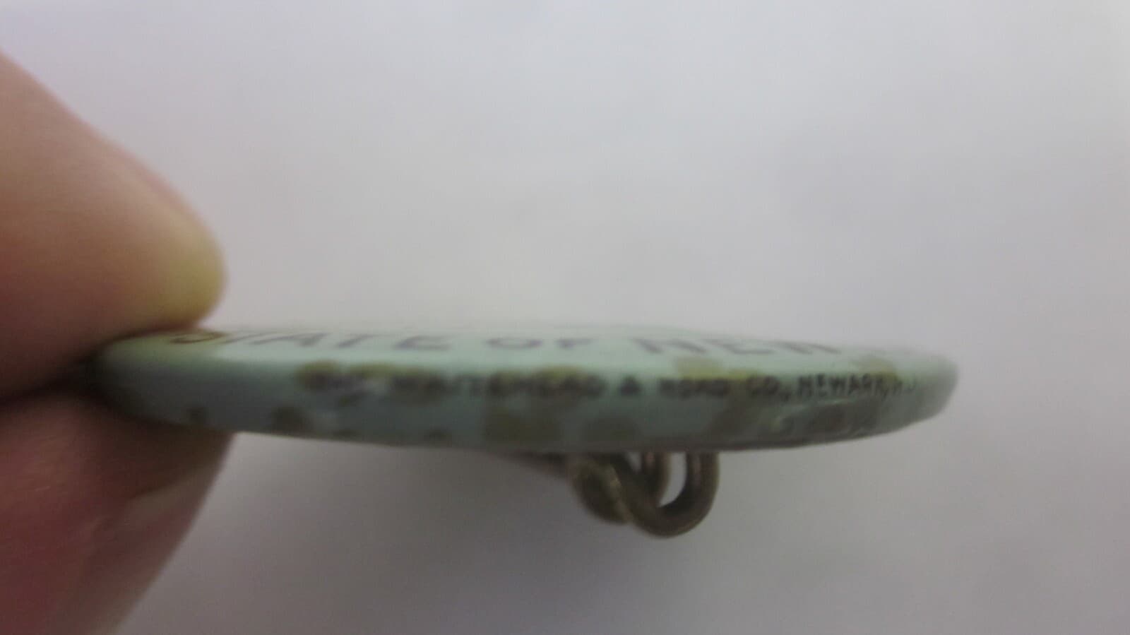   1928 NY State Deer  License Pin Button Conservation 18640-A 2