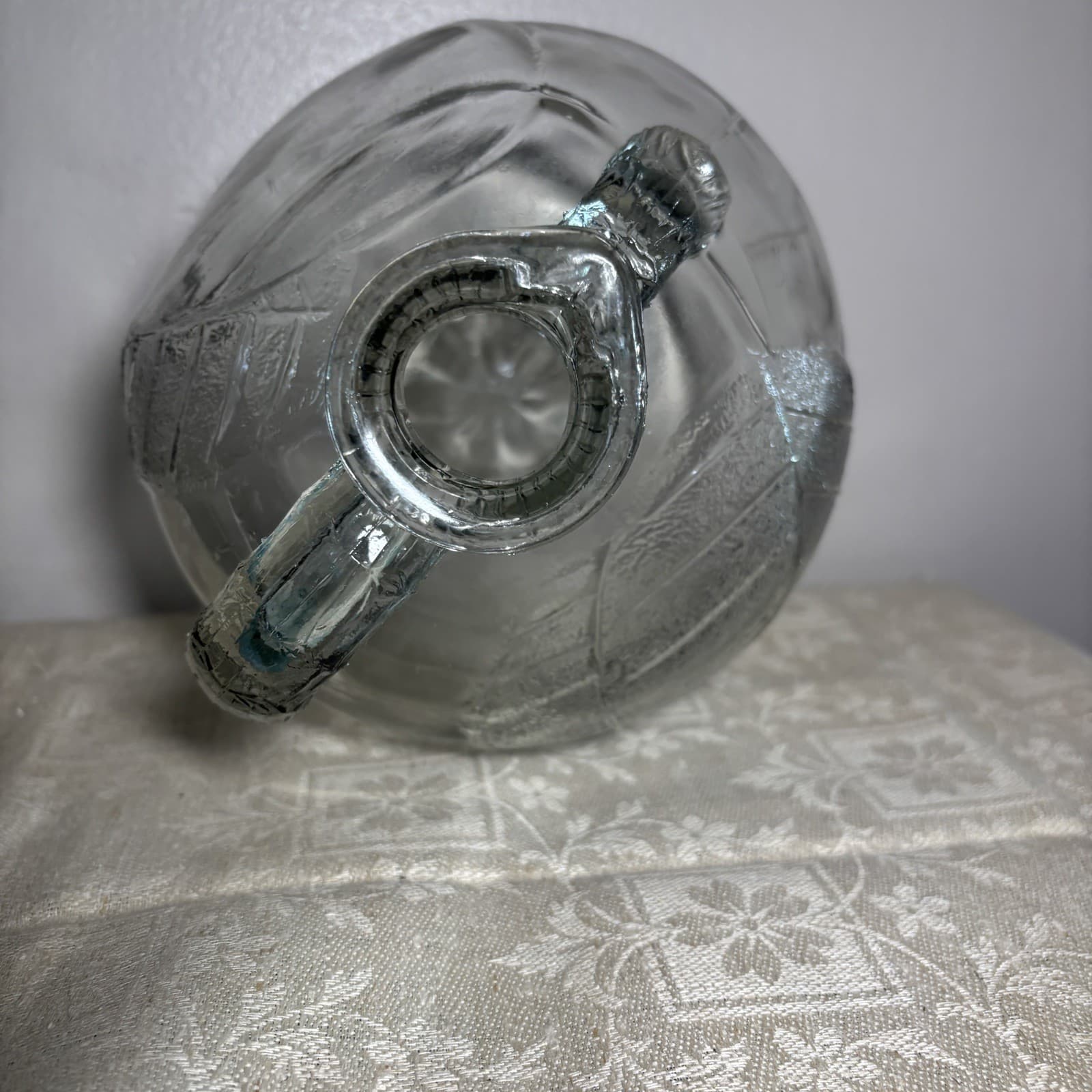 Vtg White House Apple Cider Vinegar Jug 1/2 Gallon Glass Bottle Jar 5