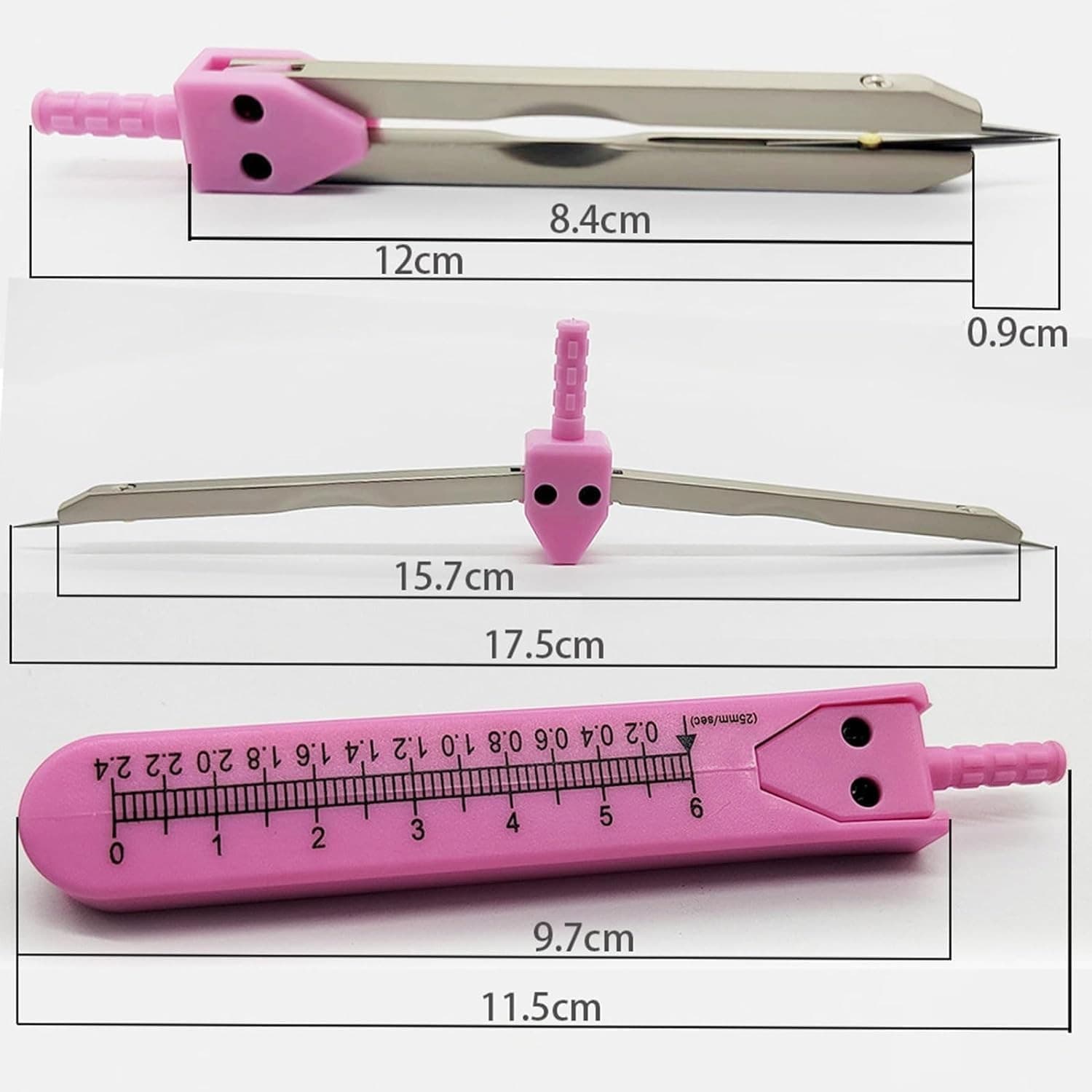 Purple EKG Calipers Measuring Tool, ECG Calipers Measuring Tool, Caliper Divider 2