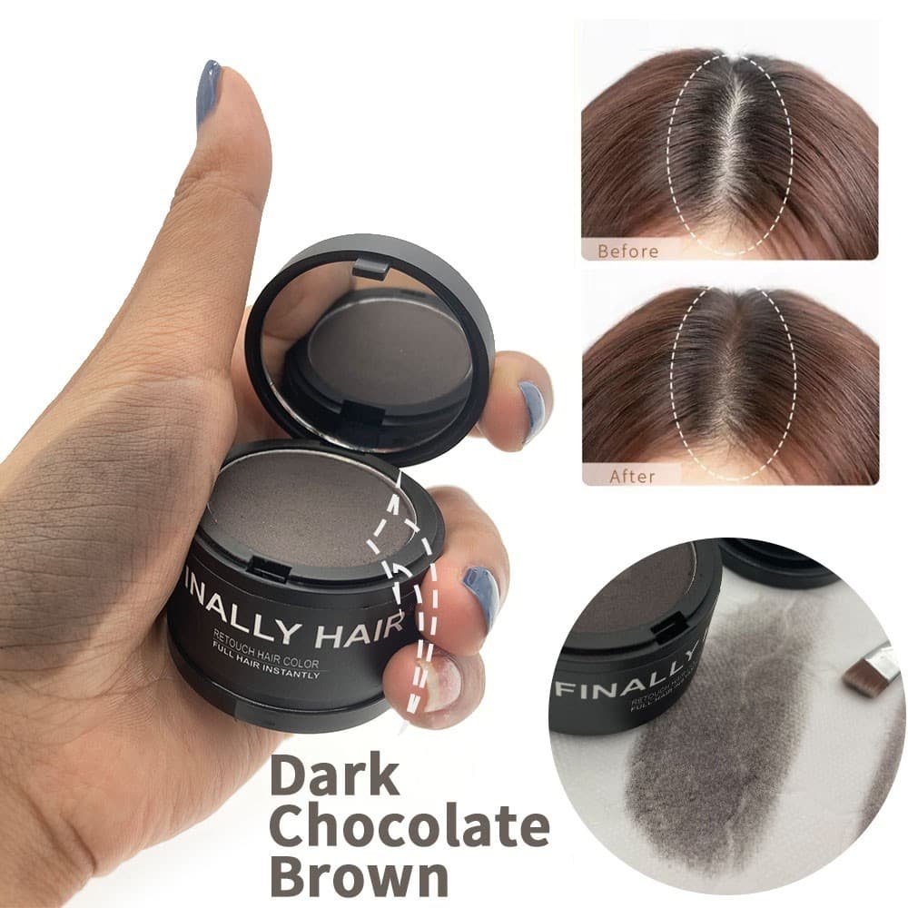 Hairline Powder Hair Fibers Cover Grey Hair Root Concealer Eyebrows Beard 3