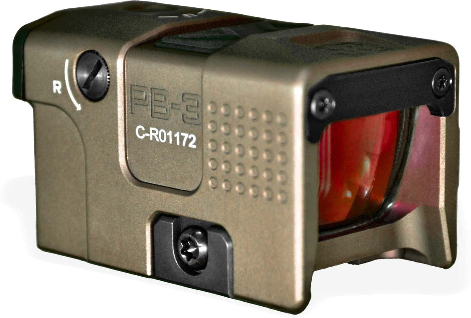 Lead & Steel Pandora Pb-3 Red Dot Reflex Sight, Earth, PB-3R-FDE