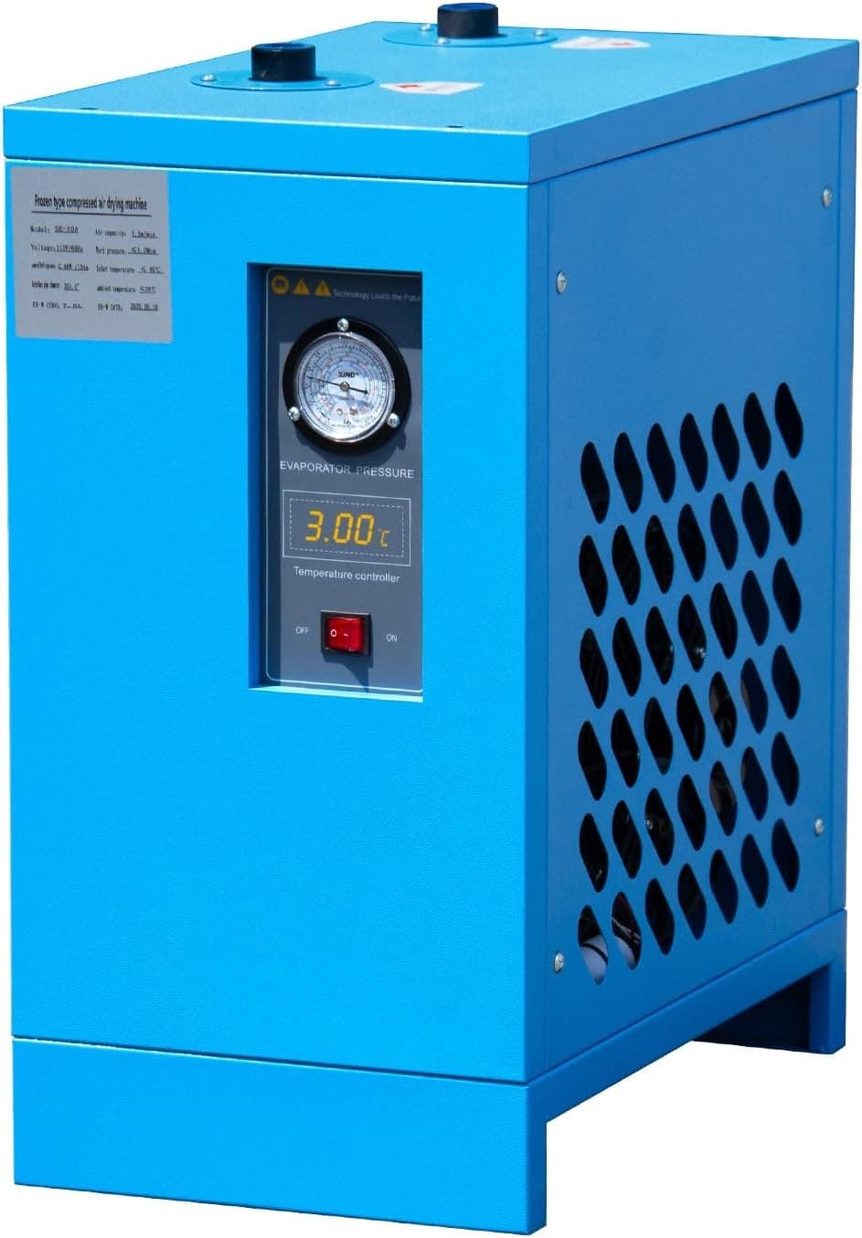 35CFM 110V Refrigerated Air Dryer with R134a Cooling System for Air Compressors 6