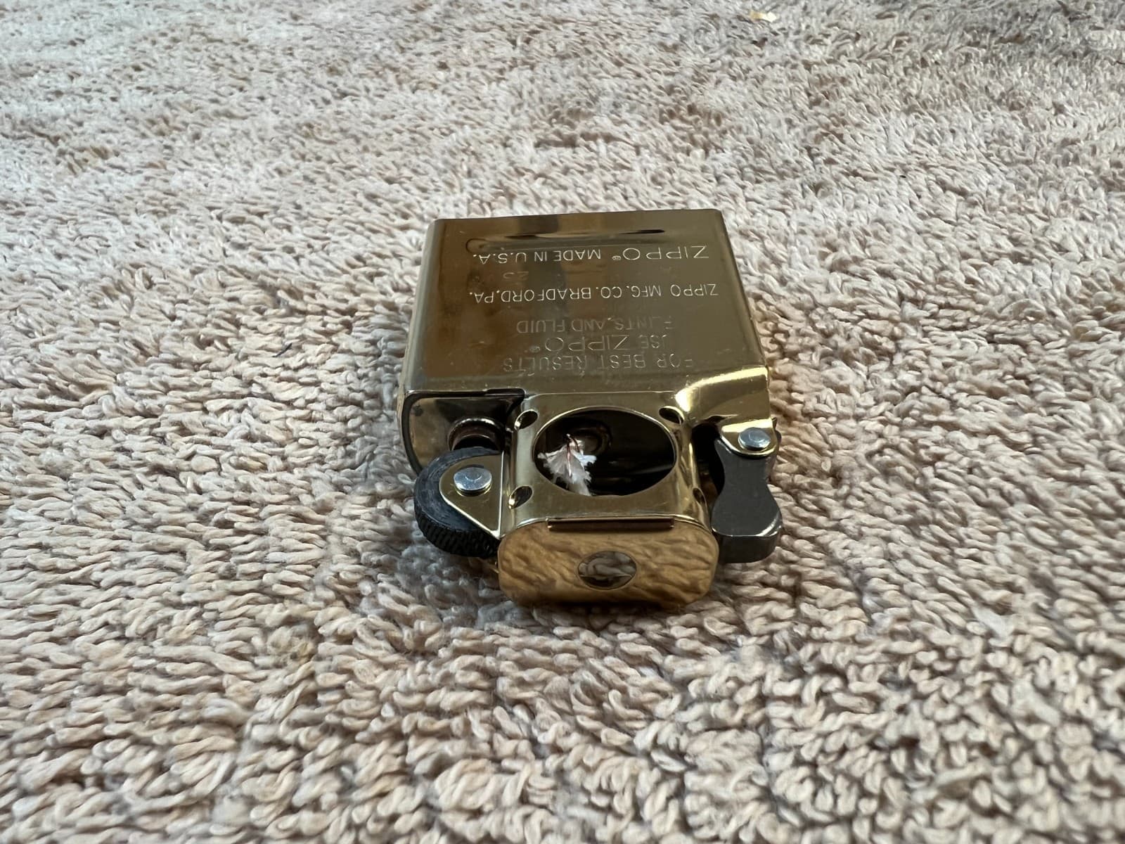 STANDARD GENUINE ZIPPO PIPE INSERT - BRASS COLOR [A     25] 4