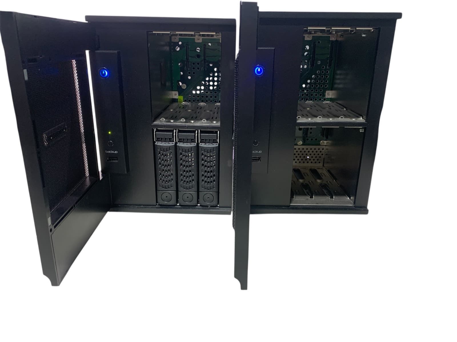 LOT OF 2:  NETGEAR ReadyNAS PRO ADVANCED NETWORK STORAGE RNDP6000 - NO HDD READ 2