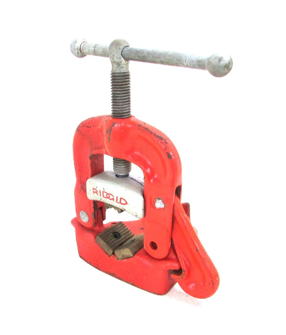 RIDGID TOOLS No. 21 YOKE TYPE BENCH MOUNT PIPE VISE, 1/8" to 2" 4