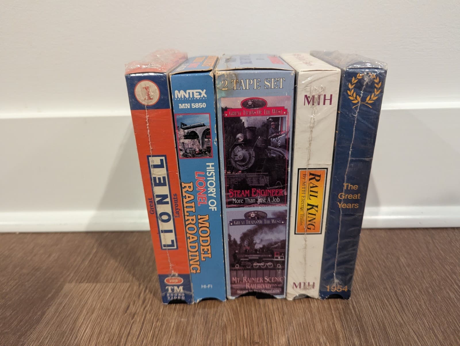 Lot of 5 Train VHS Tapes History of Lionel Layouts Rail King Great Years Rainer 4