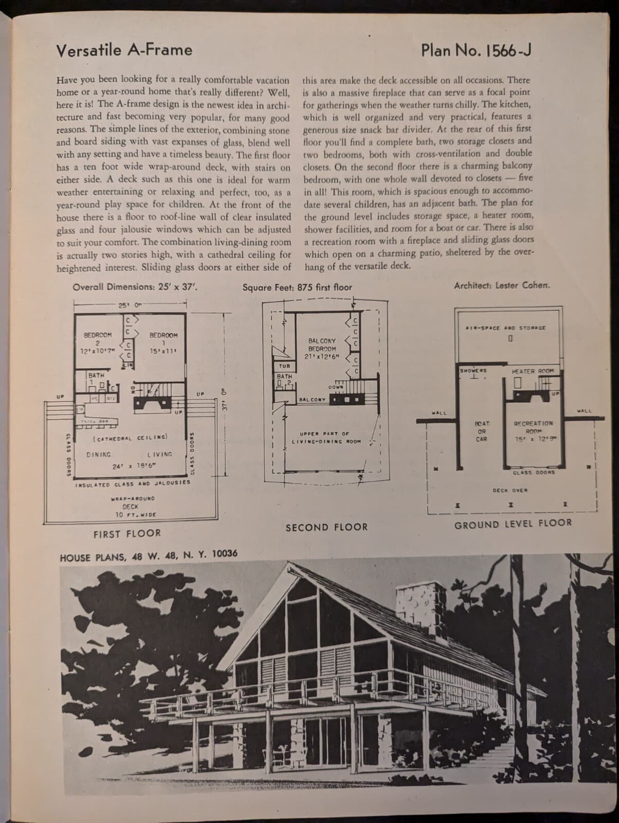 Vintage 1976 Popular Homes And Plans 61th Edition Building Plans 4