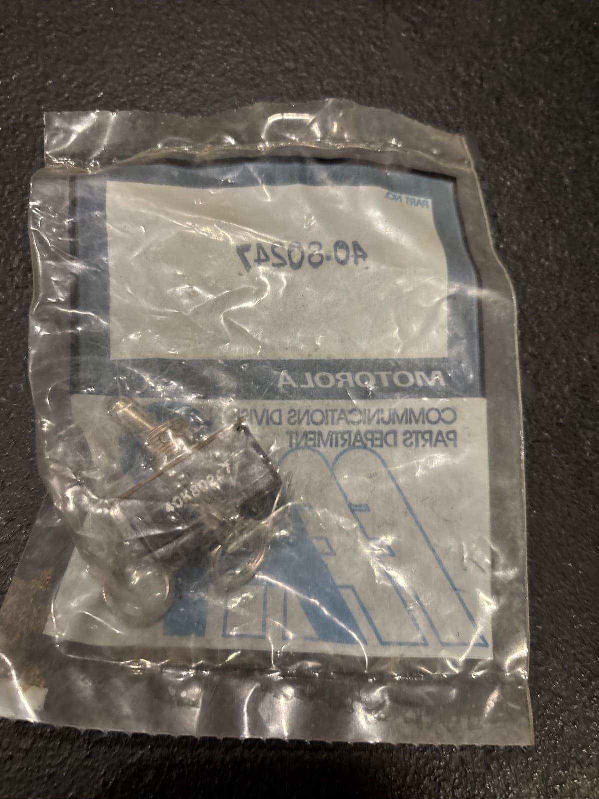 NOS NIB MOTOROLA Toggle Switch Part No. 40-80247-Radio-Train Track Switch 2