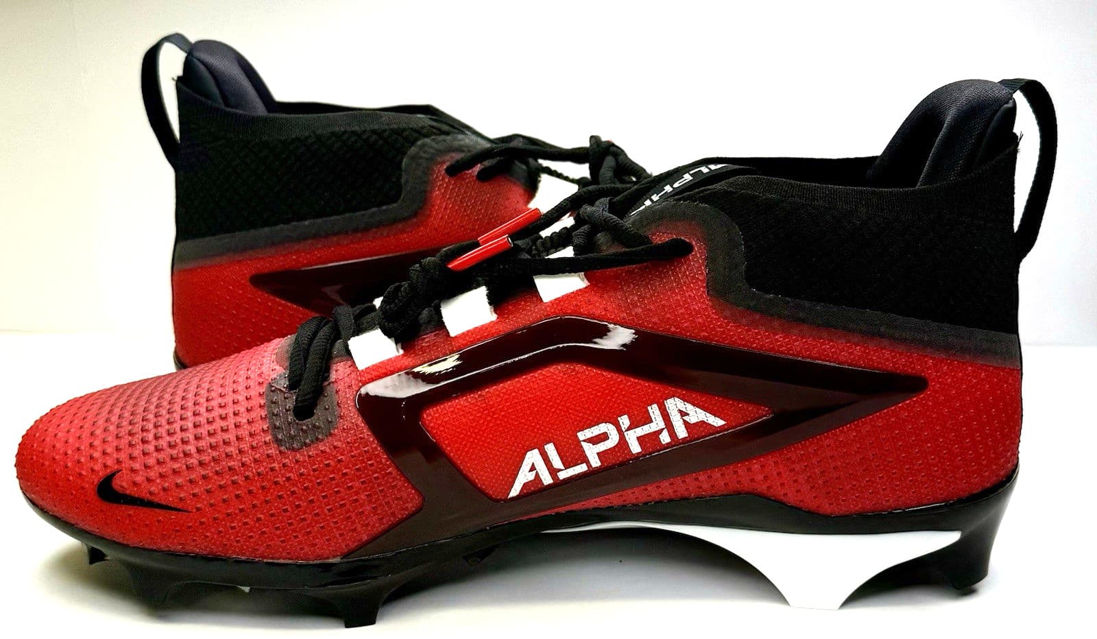 Men's Nike Alpha Menace 4 Elite University Red White Cleats FD7036 600 Size 12 6