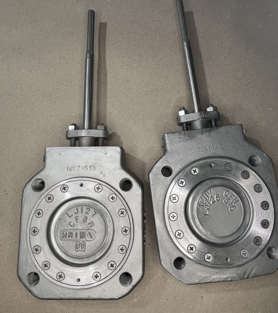 3" 150# Fisher 8560 Lug Butterfly Valve 316SS Body, PTFE, PEEK (Boxes487,462)