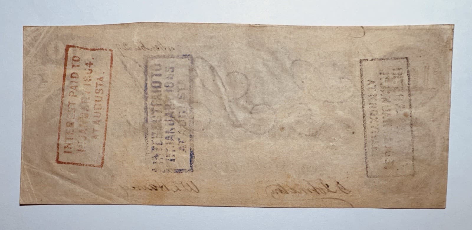 1862 $100 Confederate States of America Note T41 CSA Watermark 2