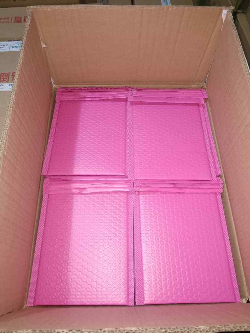 Pick! 10-2000 Poly Bubble Envelopes 6x10" #0 Pink Hardshell Mailers 2