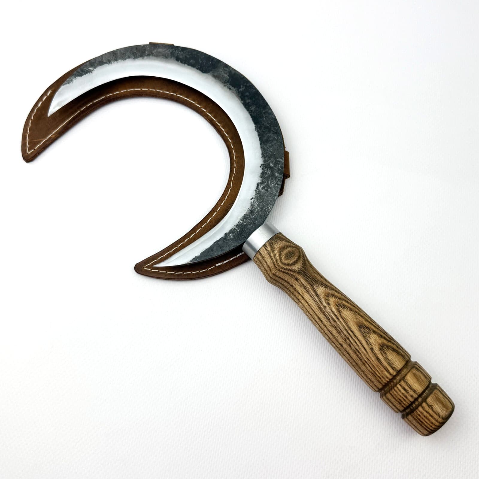 Crescent Moon Sickle for Gardening - Hand Forged Sickle for Harvesting.