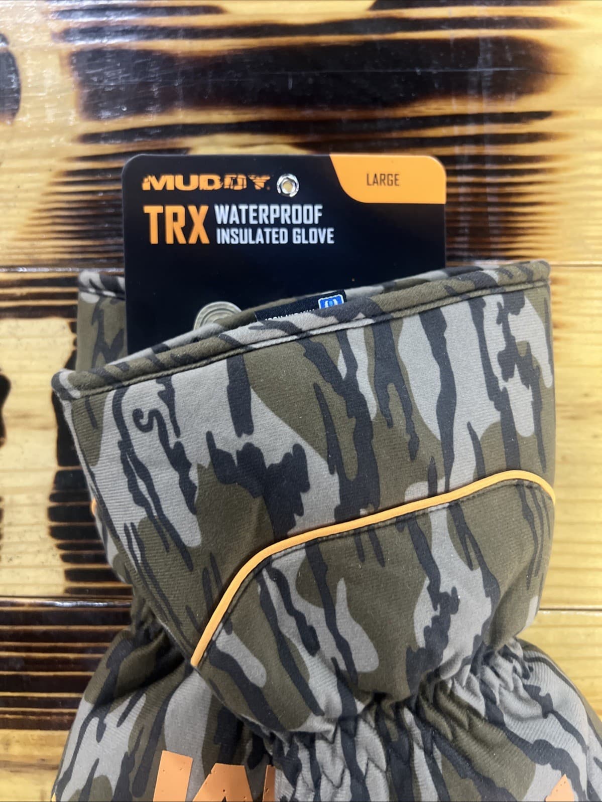 MUDDY WATERPROOF INSULATED GLOVES MOSSY OAK BOTTOMLAND  2