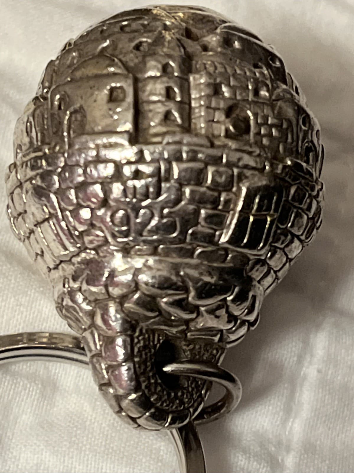 Jerusalem Rose 925 Sterling Keychain Or Pendant 4