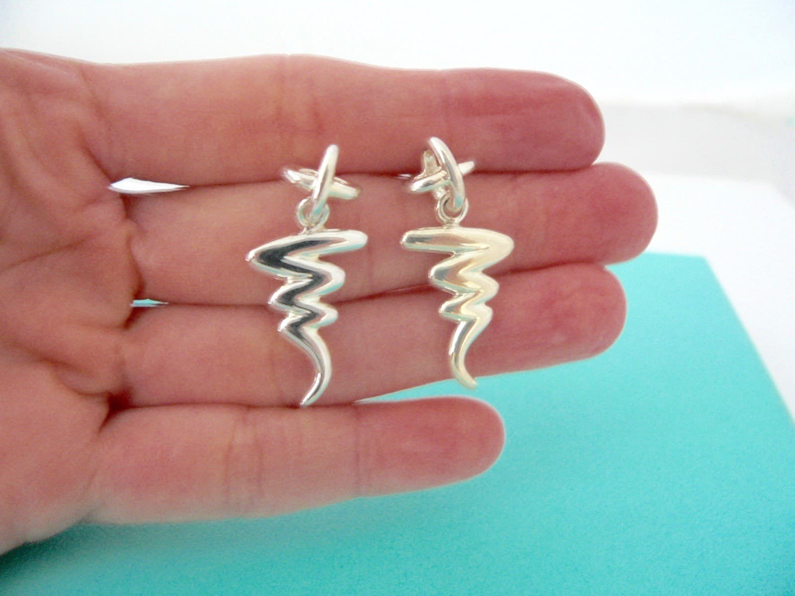 Tiffany & Co Scribble Earrings X Studs Squiggle Dangling Love Picasso Gift 925 4