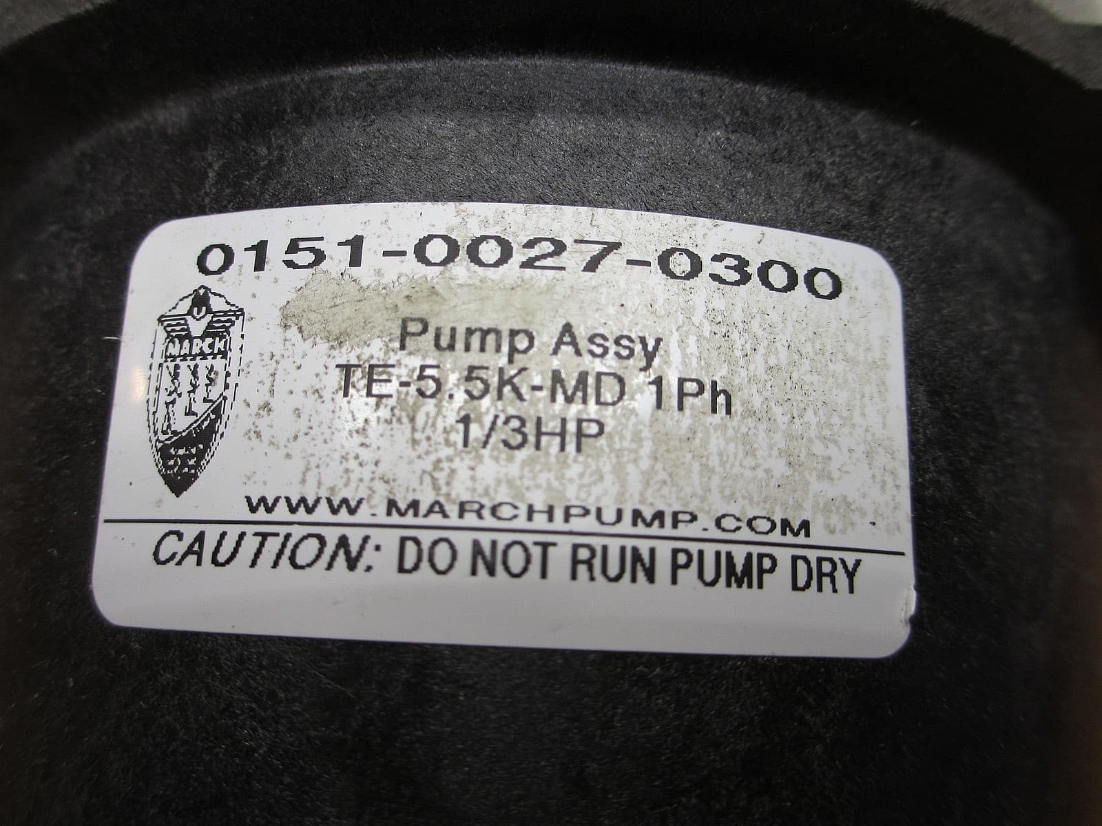 March TE-5.5K-MD 1PH *NEW* Magnetic Drive Pump 115/208-230VAC 4