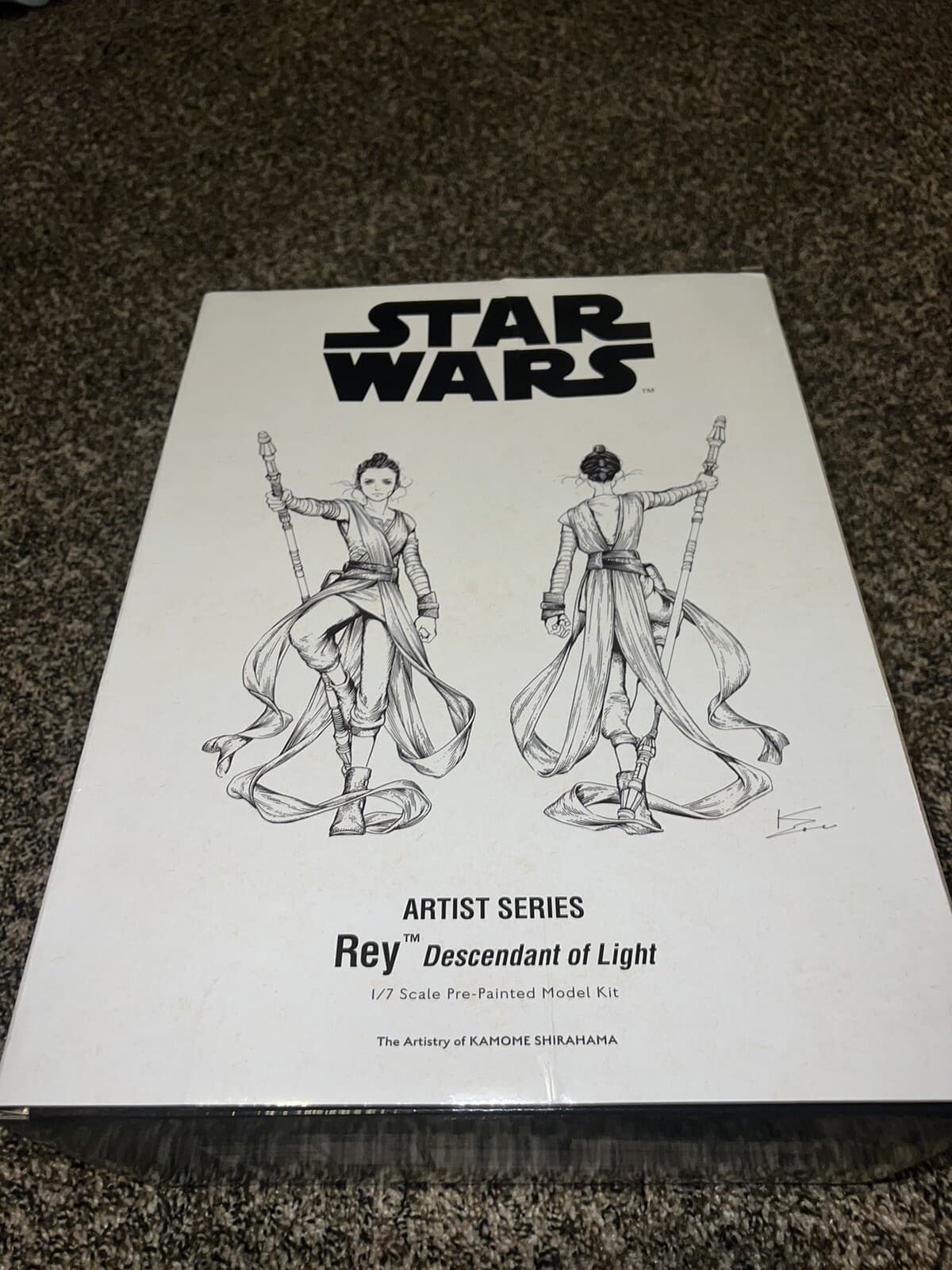SIDESHOW KOTOBUKIYA Star Wars Artist Series Rey Descendant of Light ARTFX Statue 3