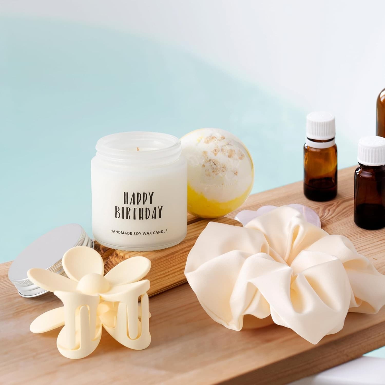 Birthday Gift Box for Women, Girls - Cute Daisy Glass Cups Set 7pcs 4