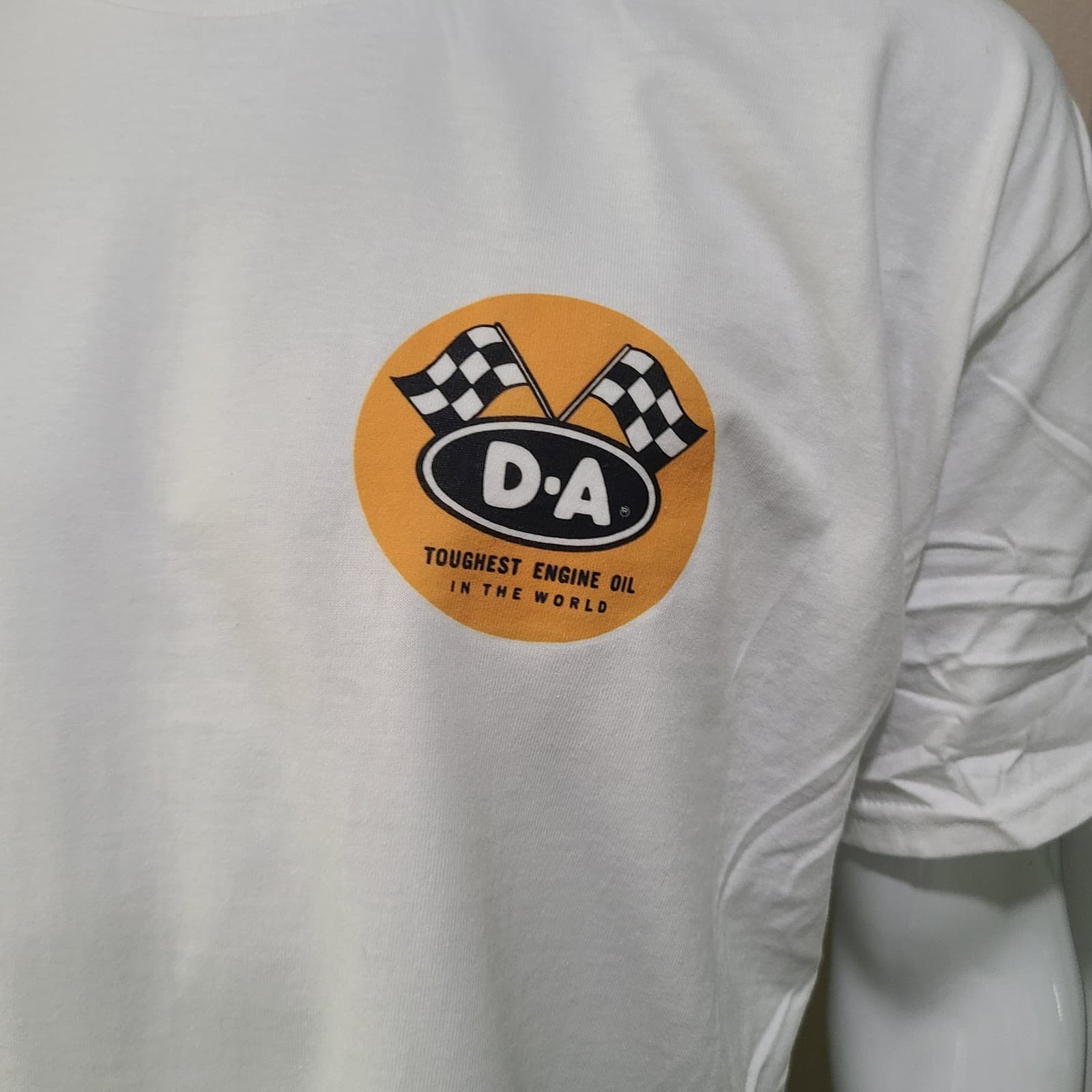 DRAG/SPRINT/Vintage Race T-shirt DA THE TOUGHEST MOTOR OIL IN THE WORLD 3