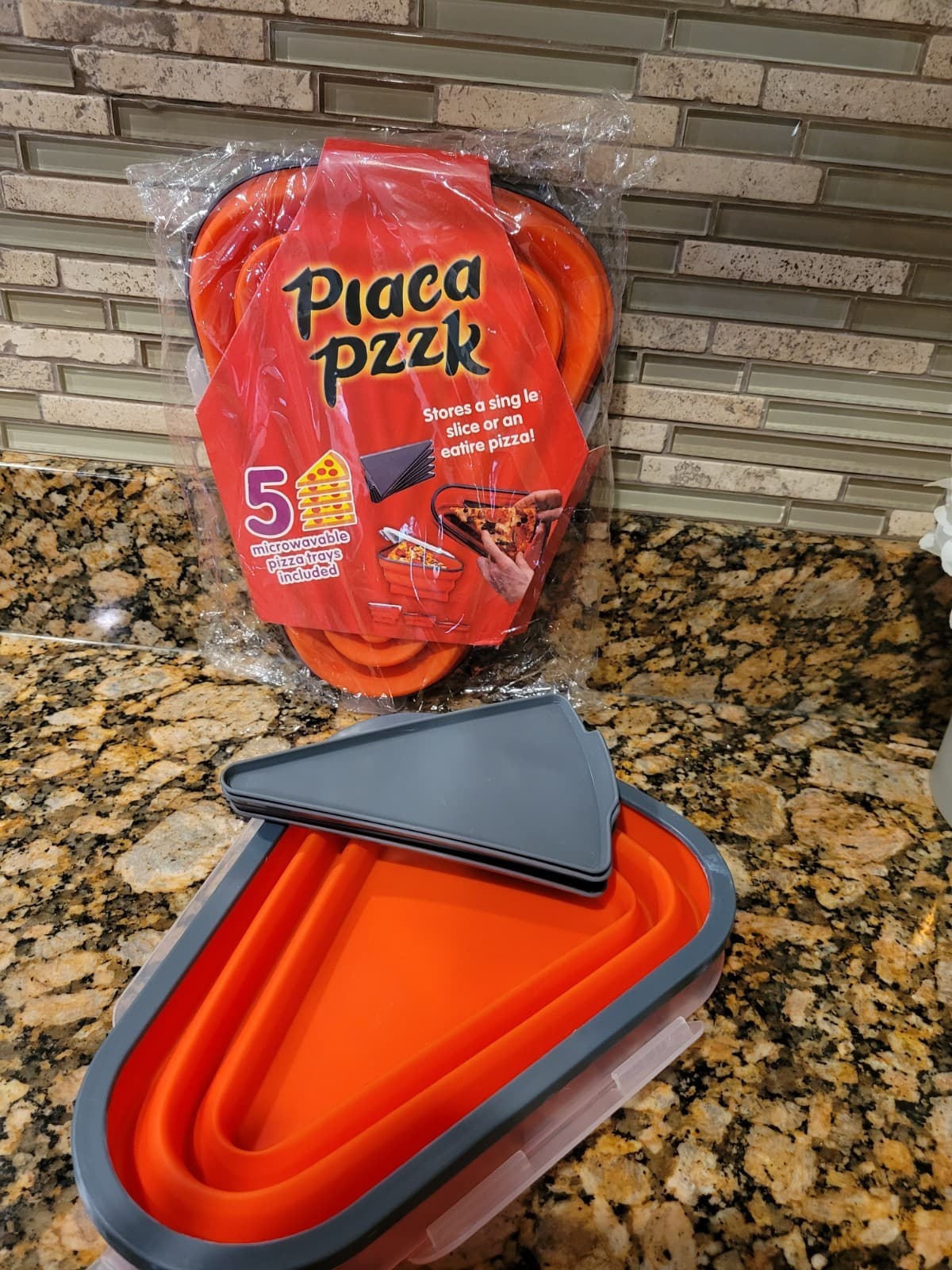 Ultimate Pizza Pack Storage Container Reusable Foldable Portable Microwavable! 4