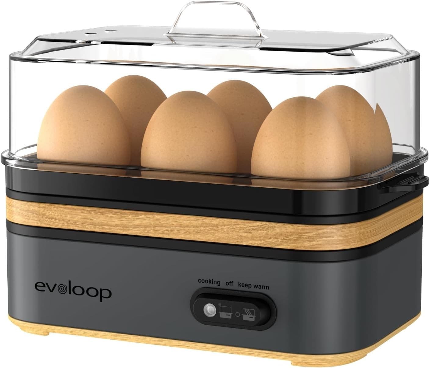 "Cocedor Electrico Rapido de Huevos con Capacidad para 6 Huevos Cocina de Huevos