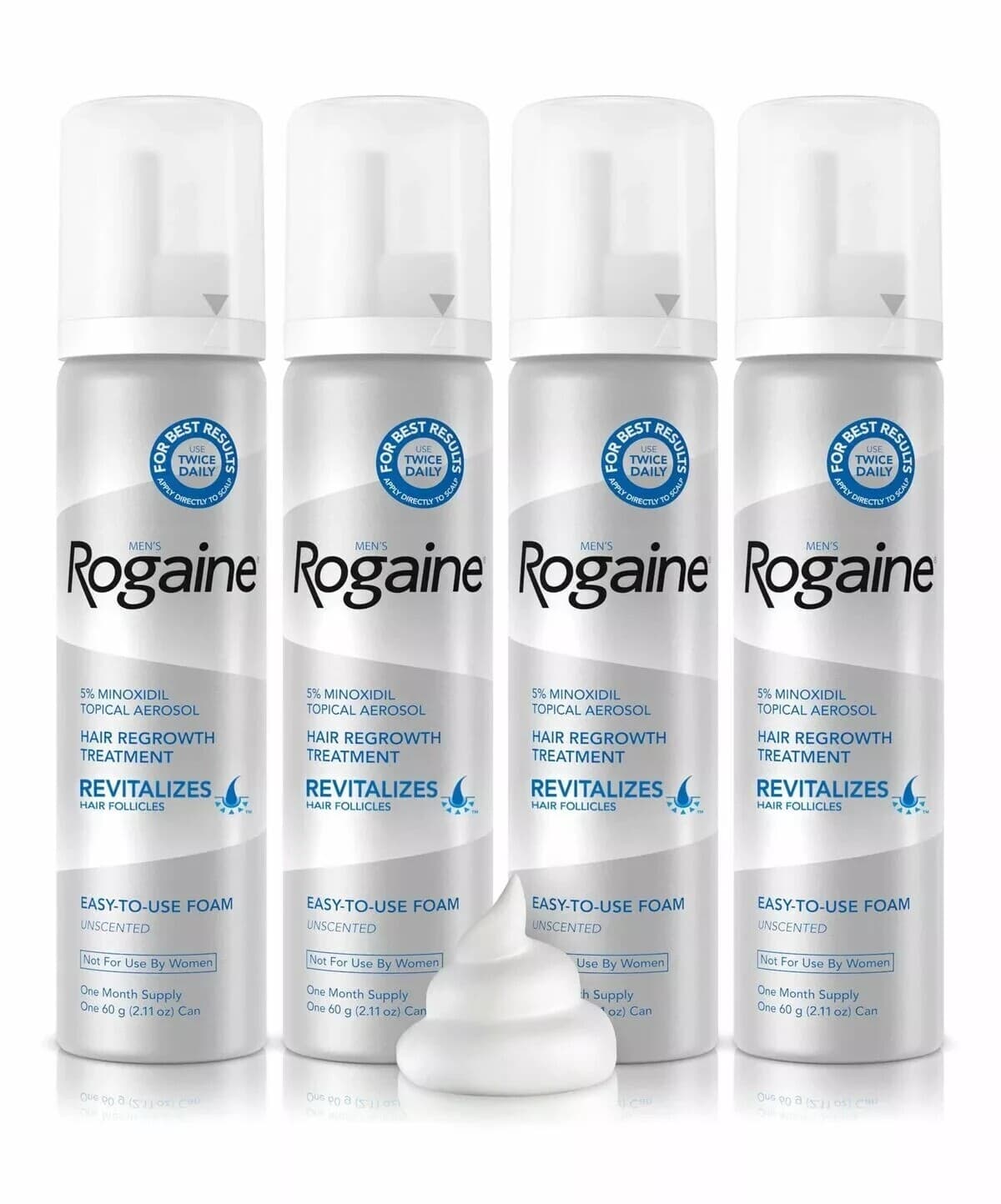 ✳️🔥 Rogaine Foam Hair Loss & Regrowth Treatment 5% Minoxidil - 1 - 4 Months🔥🔥