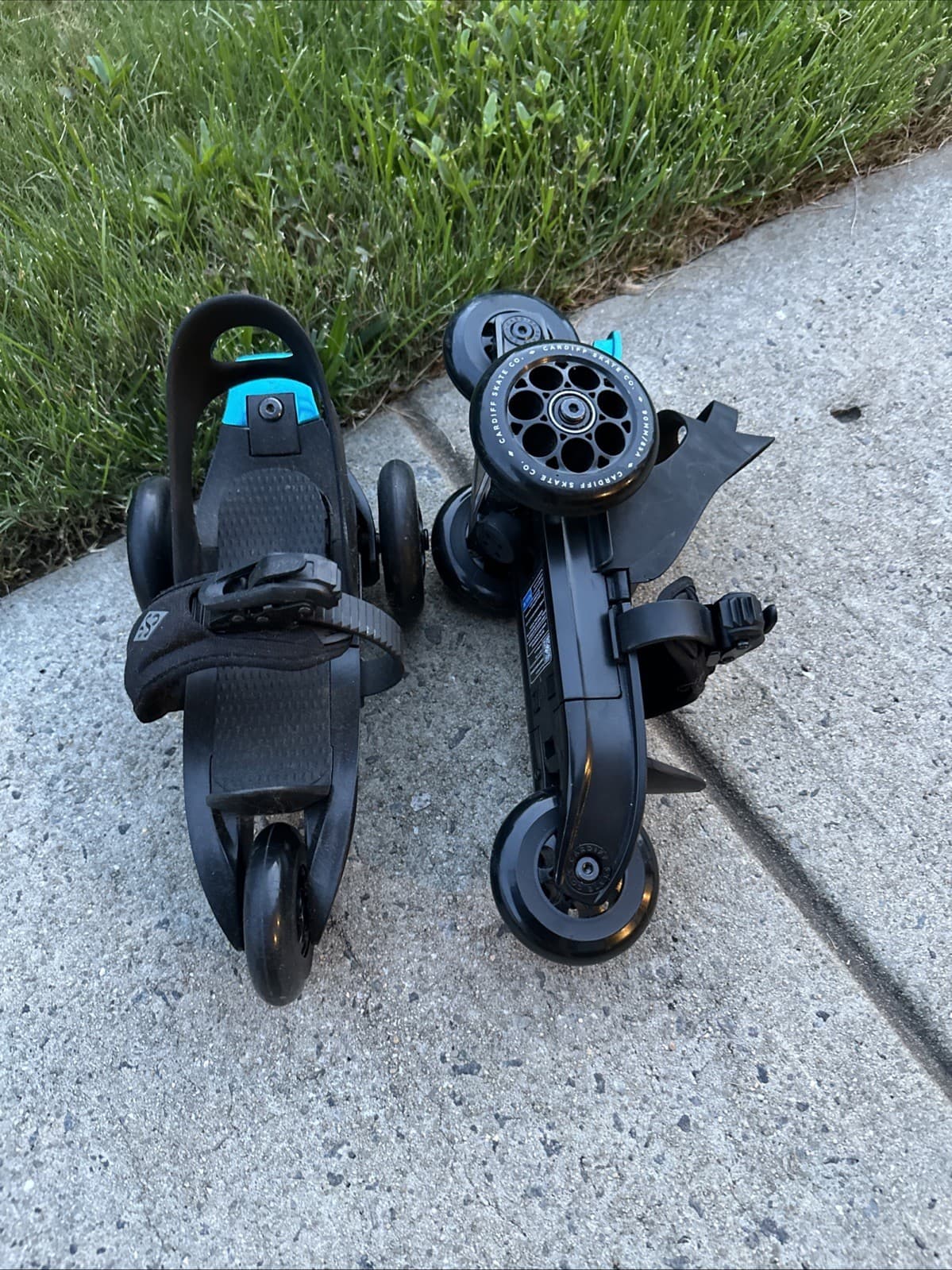 Cardiff Skate Co Model S2 Skate Away Adjustable Step Strap Skates  EUC! 2