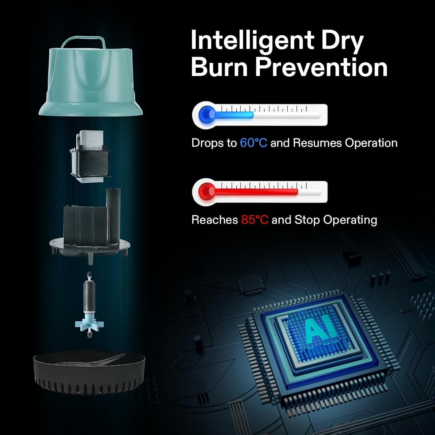 VIVOSUN 660GPH 40W Submersible Pump for Fish Tank, Pond, W/ 5ft Power Cord 2