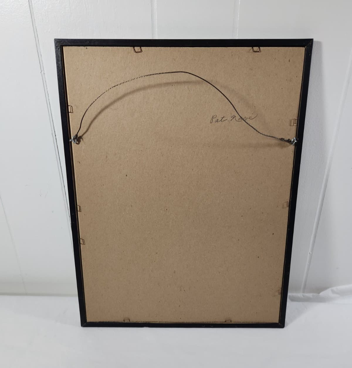 Vtg Framed 70s MCM Paint By Numbers Oil Painting Beagle Puppies  16.75” 4