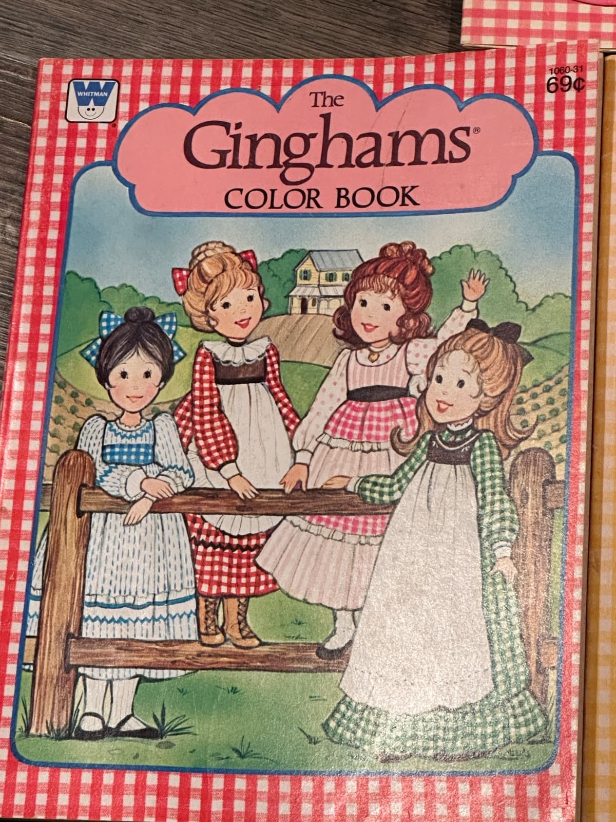 Lot of 7 The Ginghams Coloring Activity Sticker Books NEW 1979-1983 5