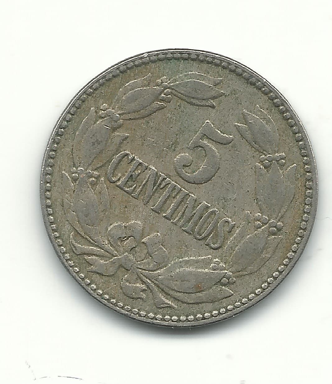 A VINTAGE BETTER GRADE 1946 VENEZUELA 5 CENTIMOS COIN-DEC406 2