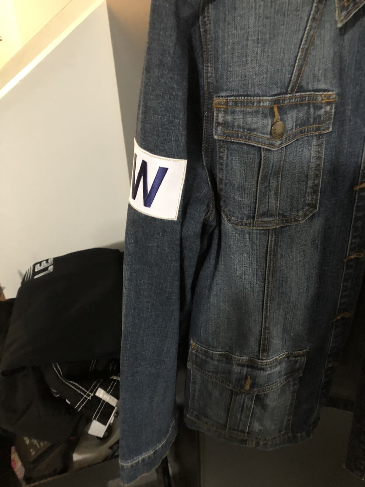 Vigoss Jeans Cubs Adorn Jacket Womens Size Medium Metal Button’s Stretch Pockets 3