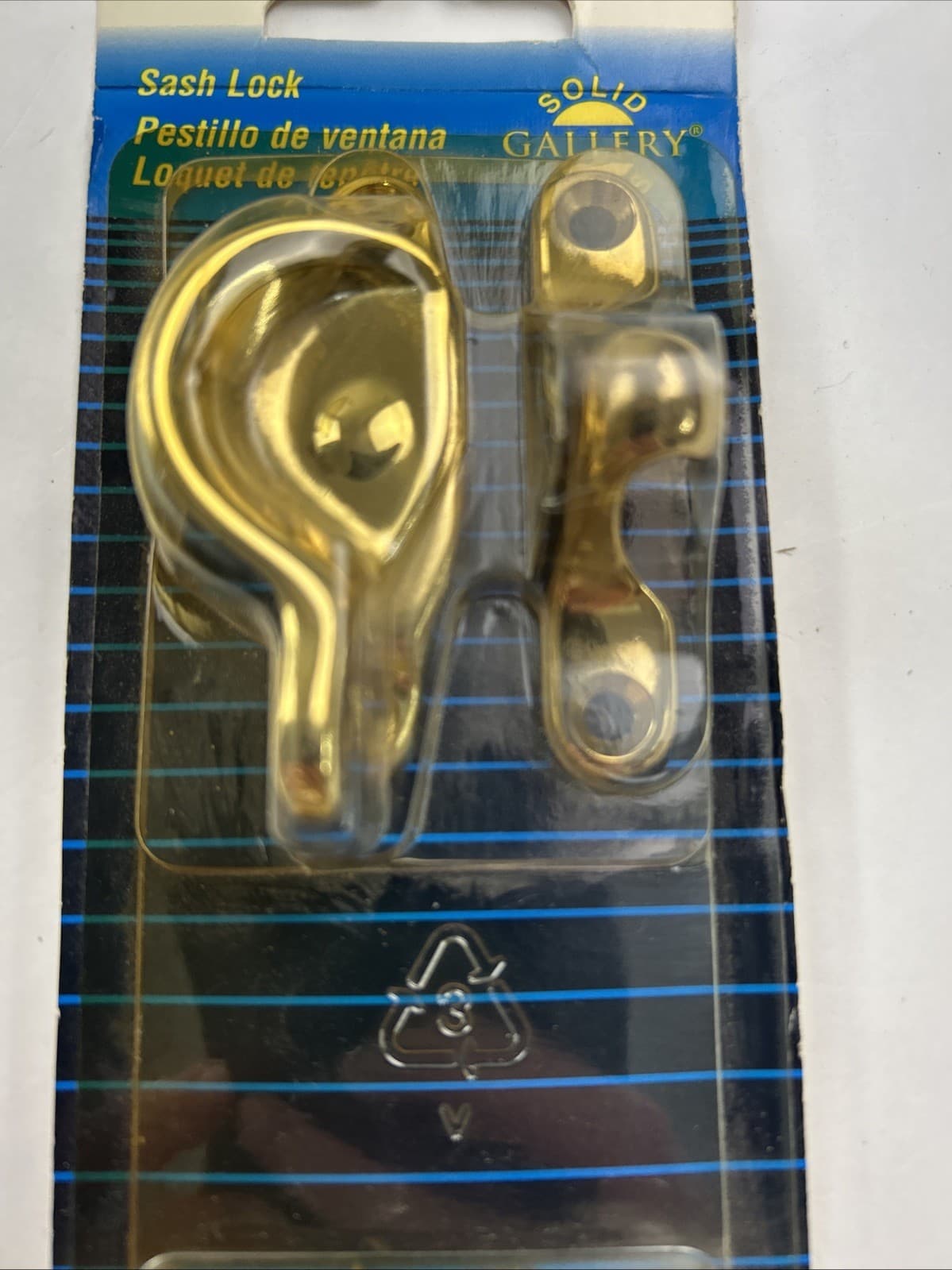 NOS Sash Lock Solid Brass National Mfg. Co. N198-150 V1976 USA Tight Seal Window 2