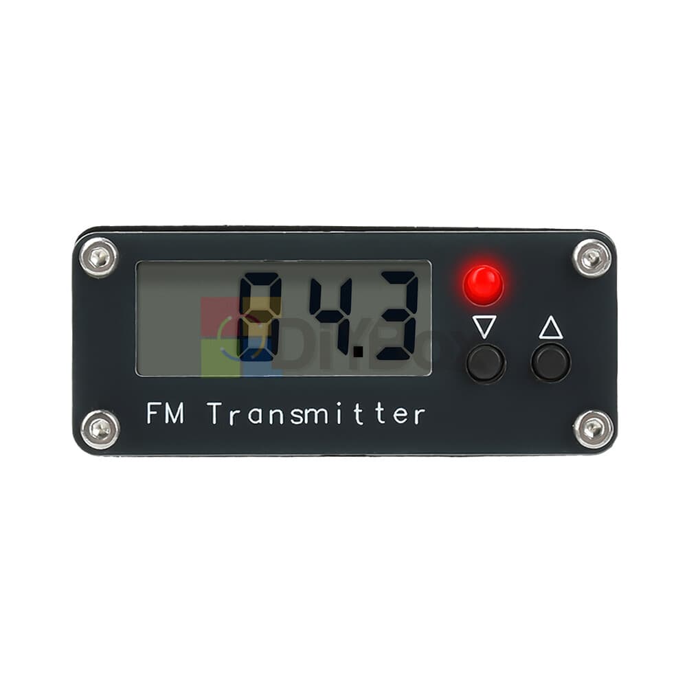 2KM 0.5W FM Transmitter 76M-108Mhz Digital Display Stereo FM Transmitter Type-C 4