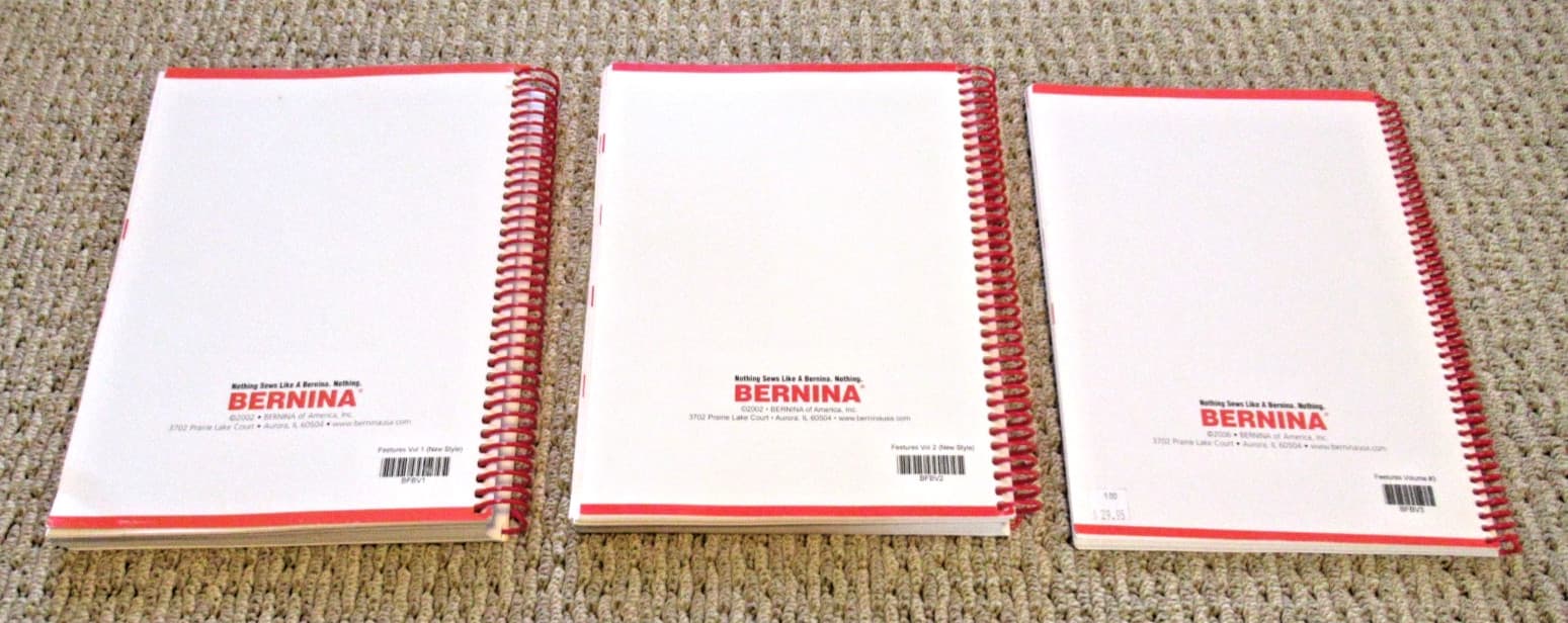 BERNINA Feetures Presser Feet Guides ~ Volumes 1, 2 & 3! 2