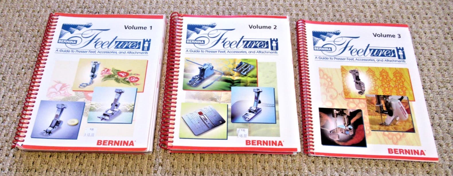 BERNINA Feetures Presser Feet Guides ~ Volumes 1, 2 & 3!