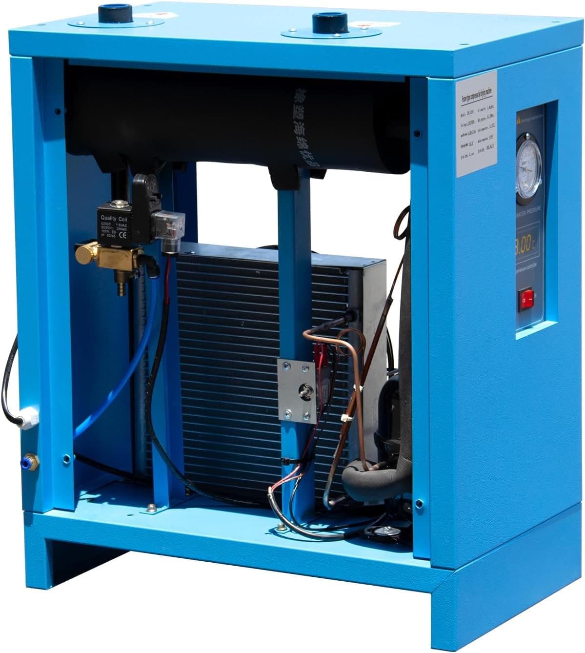 35CFM 110V Refrigerated Air Dryer with R134a Cooling System for Air Compressors 5