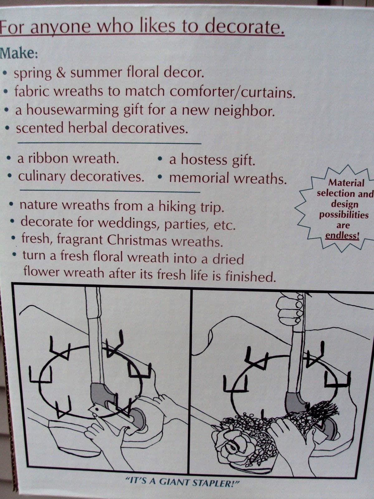 Wreathmaking for Dummies, The Quik-Crafter, As Seen on TV, NEW 2