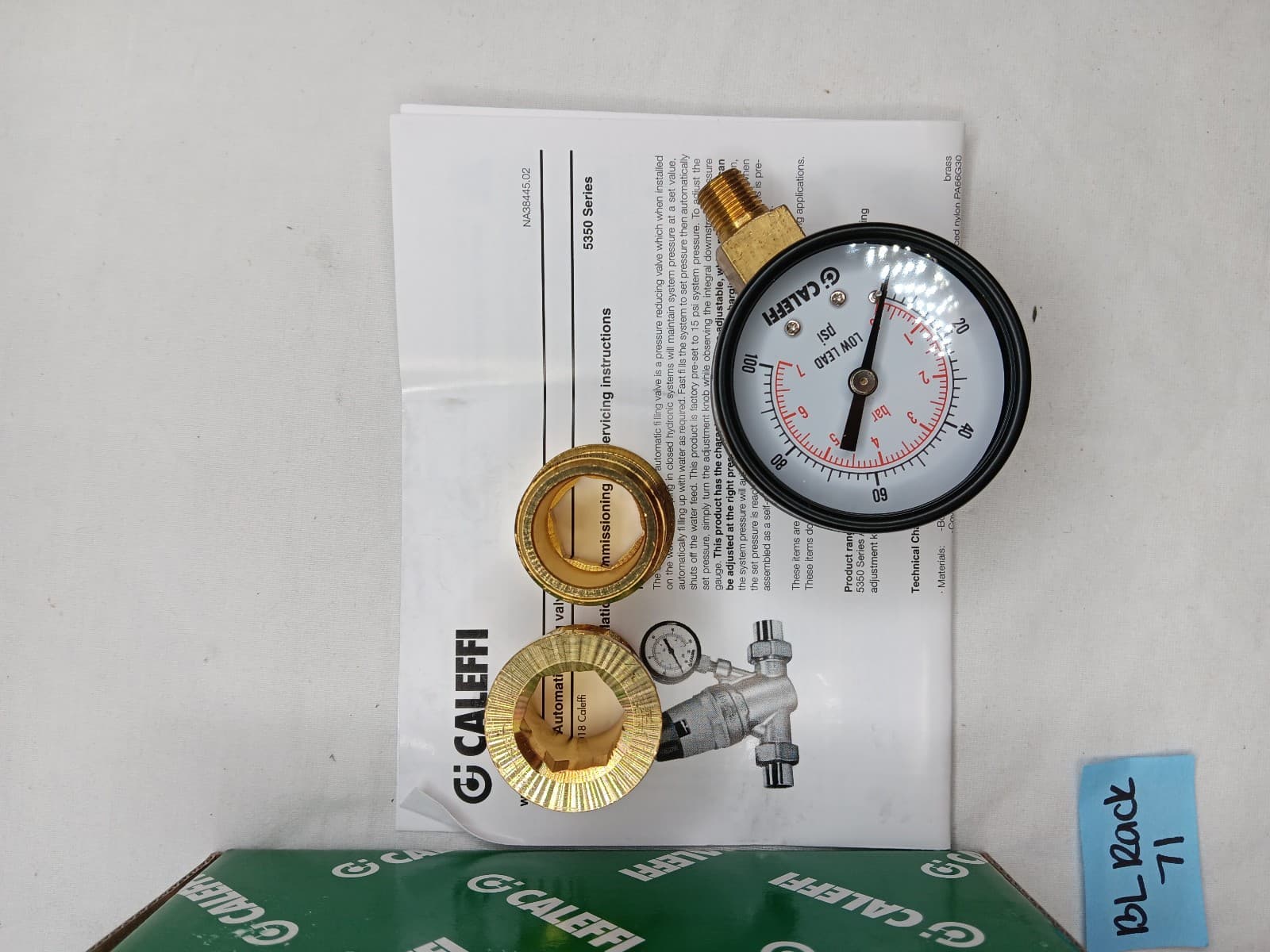 Caleffi 535051A Automatic Filling Valve 3/4" Male NPT 4