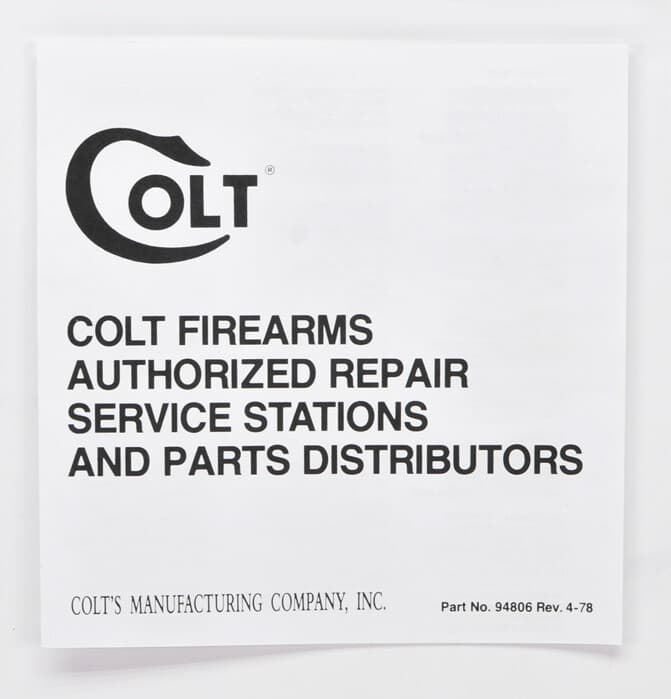 Colt Python Box, OEM Case, 1978 Manual, And More! 5