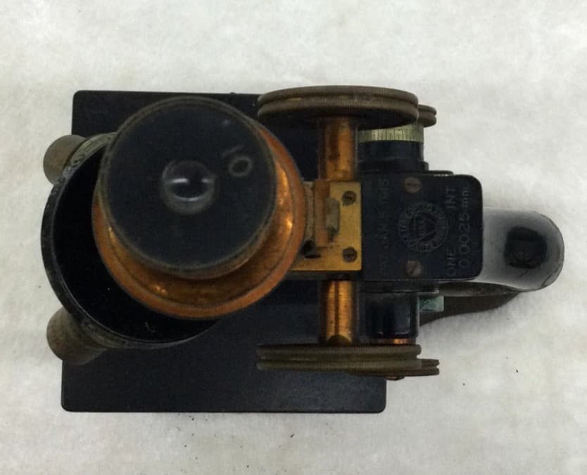 Vintage Bausch & Lomb Optical Microscope Pat. 1915 Brass & Black (Not Working) 3