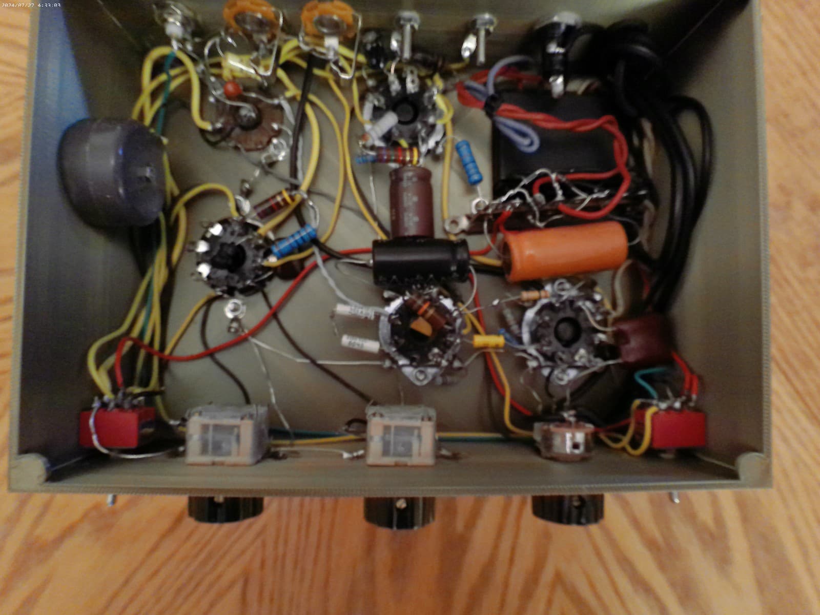 SCHEMATIC ONLY AM/CW Ham Radio Transmitter 80/40 Meter Bands Heising Modulation 5